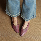 Lido Italian Leather Slingback Flat