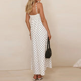 Colette Polka Dot Sweeping Midi Dress