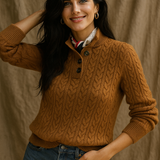 Arden Button-Up Cashmere Sweater