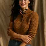 Arden Button-Up Cashmere Sweater
