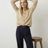 Madeline Cable-Knit Cashmere Cardigan
