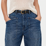 The Camden Structured Barrel Jean Denim