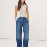 The Camden Structured Barrel Jean Denim