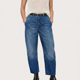 The Camden Structured Barrel Jean Denim