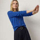 Madeline Cable-Knit Cashmere Cardigan