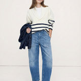 The Camden Structured Barrel Jean Denim