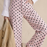 Polka Dot Wide-Leg Trouser