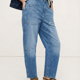 The Camden Structured Barrel Jean Denim