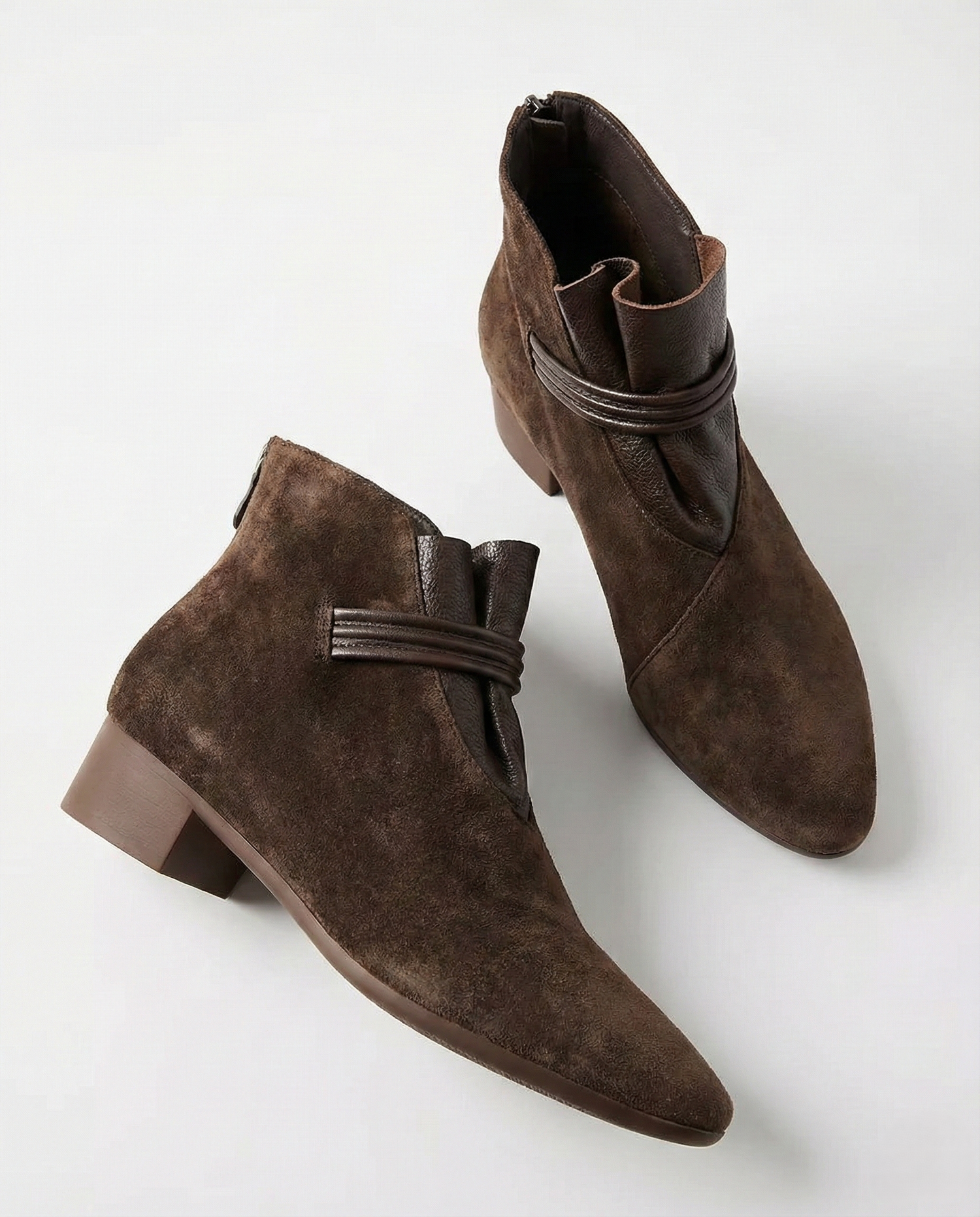 Vivienne Italian Crest Suede Boots