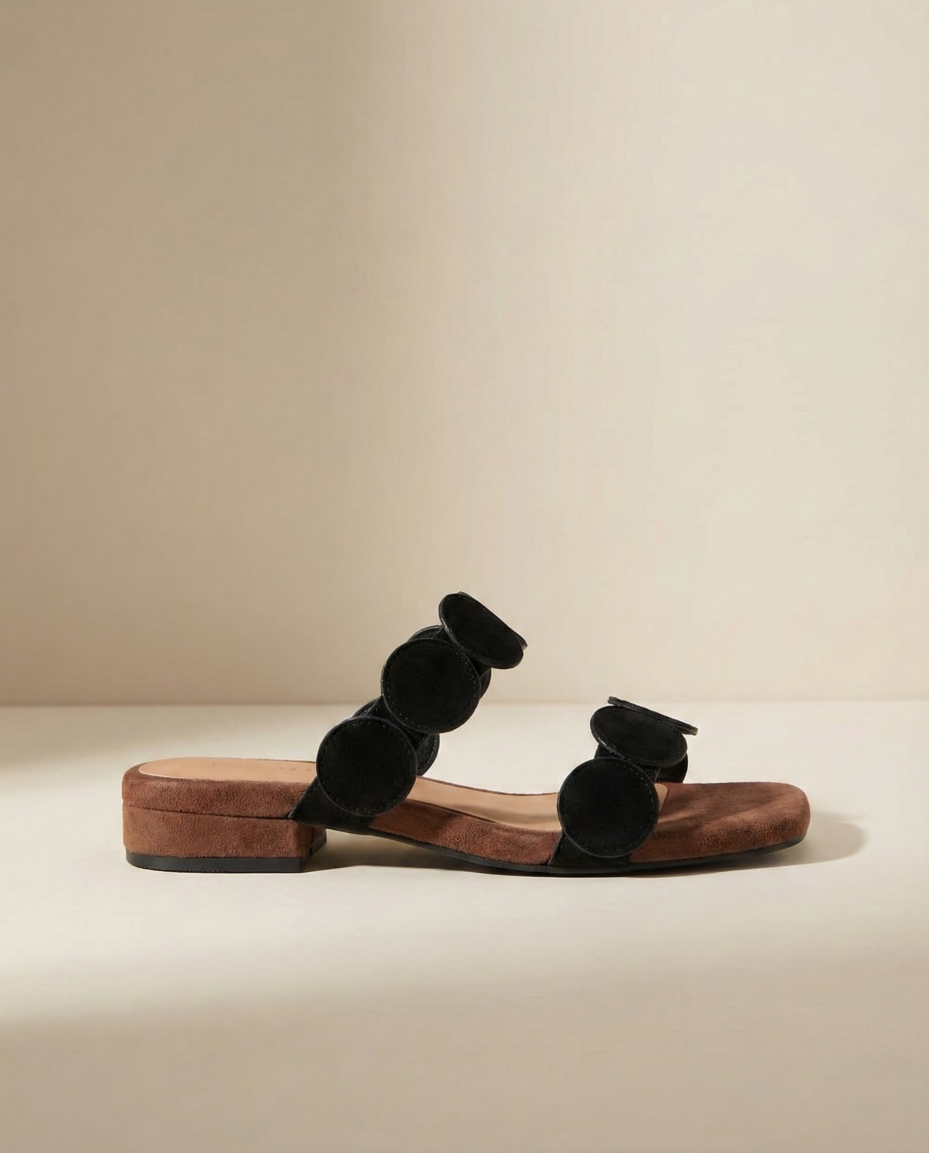 Aurelia Croc-Embossed Leather Mules