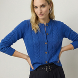 Madeline Cable-Knit Cashmere Cardigan