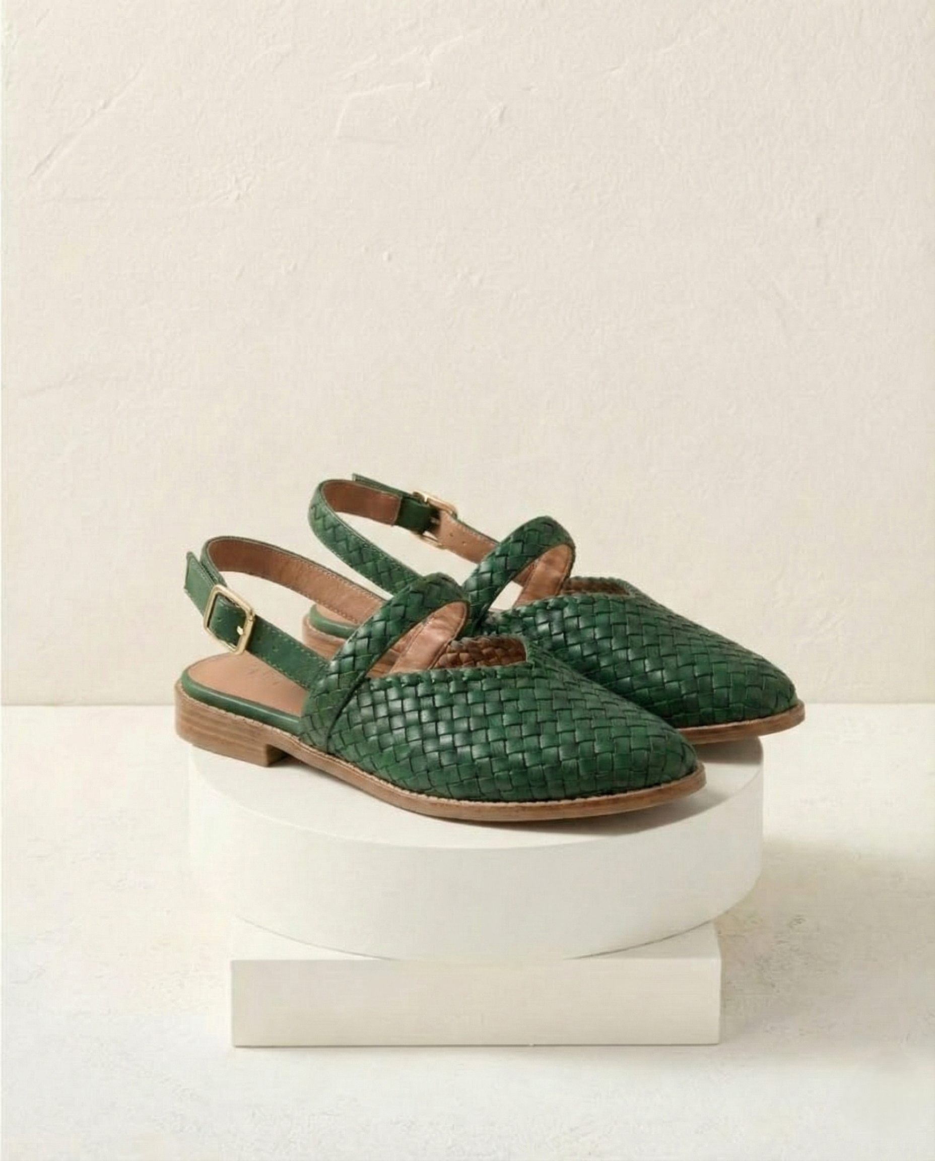 Italian Woven Leather Flats