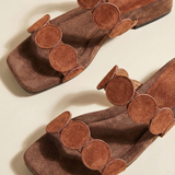 Aurelia Croc-Embossed Leather Mules