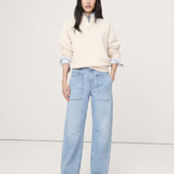 The Camden Structured Barrel Jean Denim