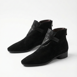 Vivienne Italian Crest Suede Boots