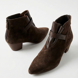 Vivienne Italian Crest Suede Boots