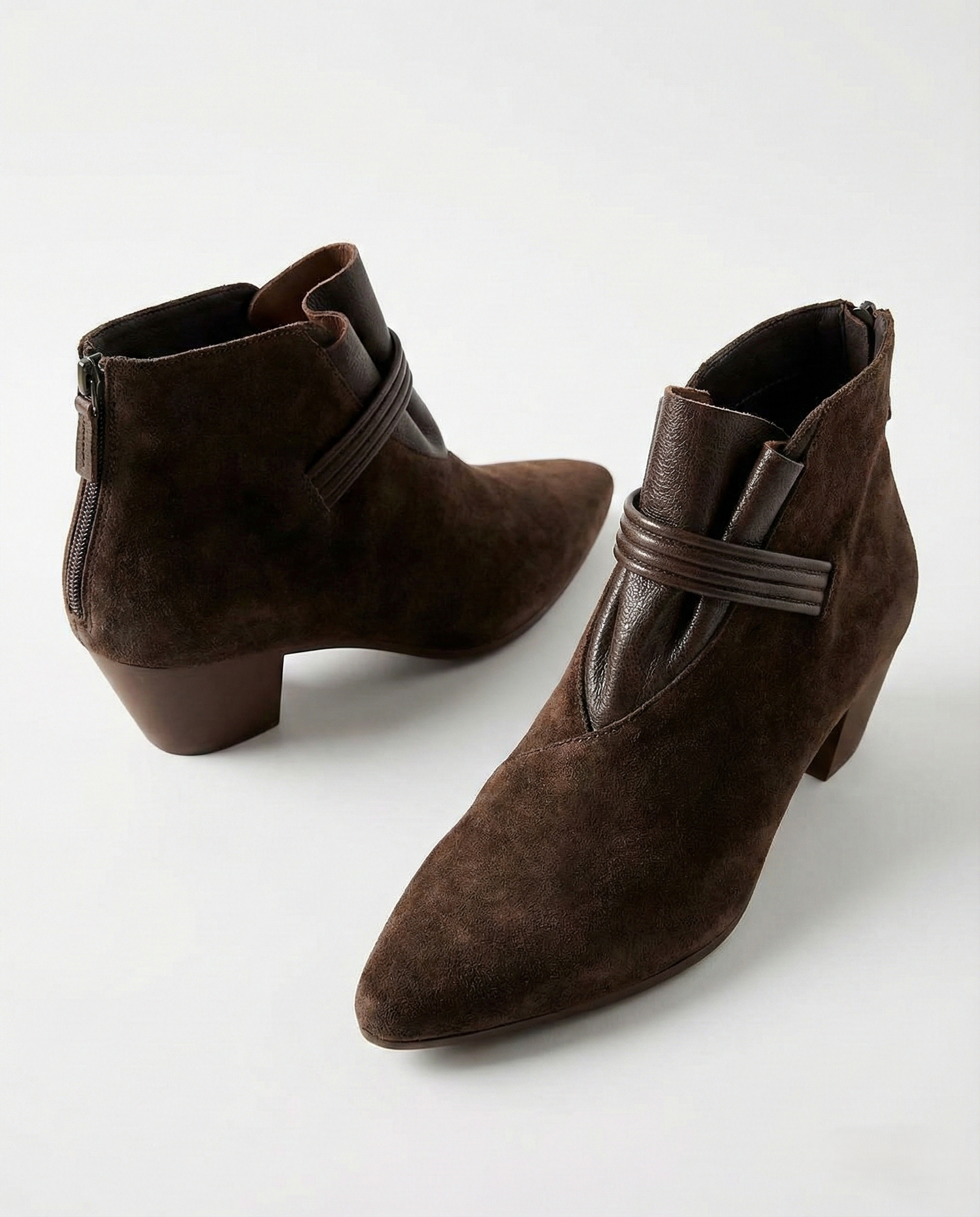 Vivienne Italian Crest Suede Boots