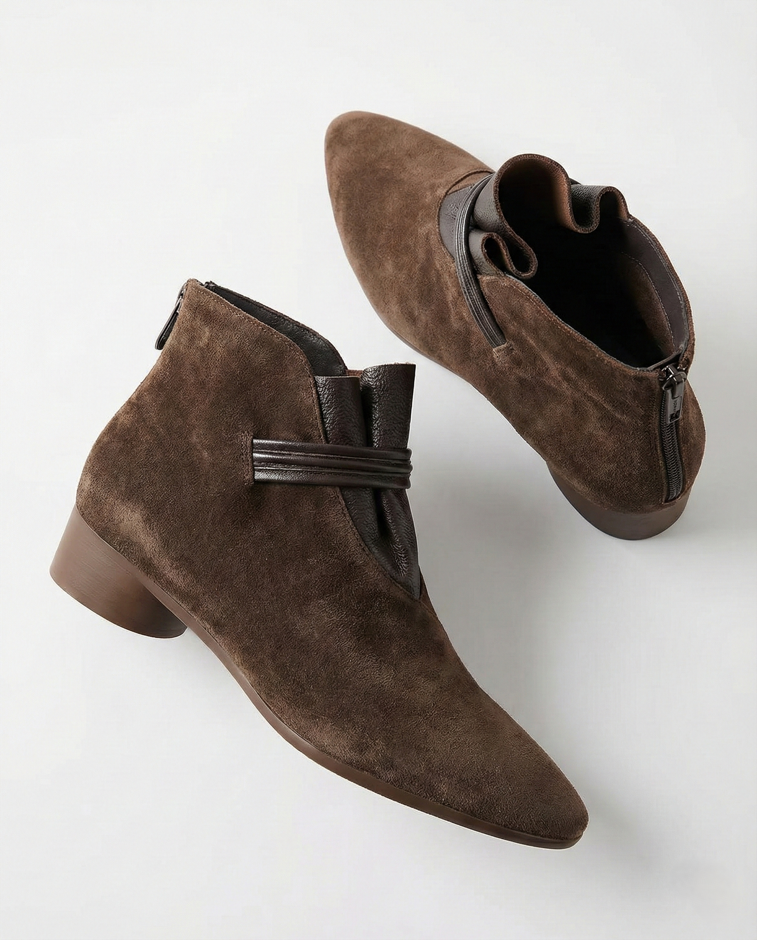 Vivienne Italian Crest Suede Boots