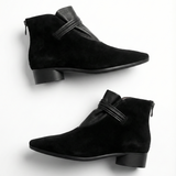 Vivienne Italian Crest Suede Boots