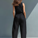 Colette Linen Loose-Fit Jumpsuit