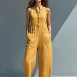 Colette Linen Loose-Fit Jumpsuit
