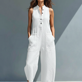 Colette Linen Loose-Fit Jumpsuit