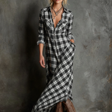 Estelle Plaid Maxi Dress