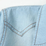 Cool Summer Denim Crop-Top