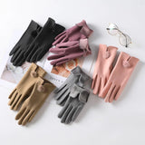 Luxe Touch Pom-Pom Gloves