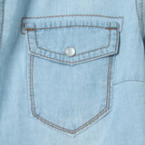 Cool Summer Denim Crop-Top