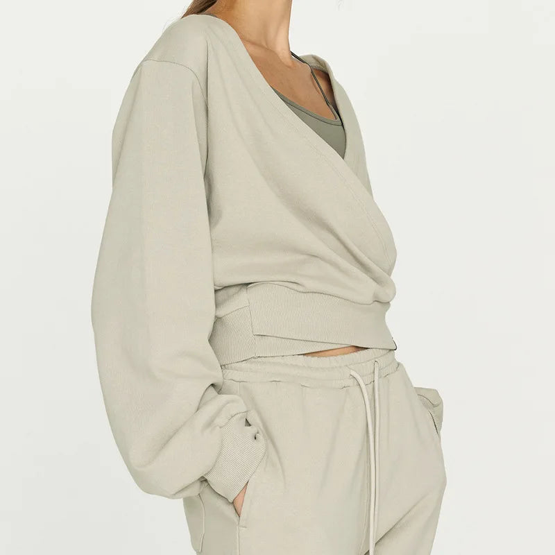 Frankie V-Neck Cotton Pullover