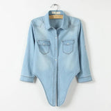Cool Summer Denim Crop-Top