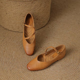 Bondi Leather Closed-Toe Flat