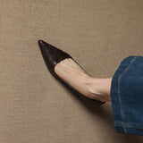 Sorrento Italian Leather Kitten Heel Pump