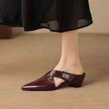 Positano Italian Leather Pointed-Toe Mule