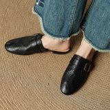 Liora Woven Buckle Mule