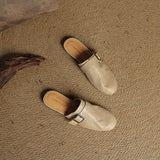 Liora Woven Buckle Mule