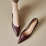 Sorrento Italian Leather Kitten Heel Pump