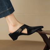 Positano Italian Leather Pointed-Toe Mule