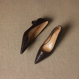 Sorrento Italian Leather Kitten Heel Pump
