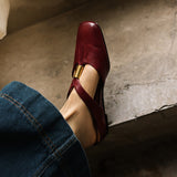 Amalfi Genuine Leather Fold Mule
