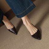 Sorrento Italian Leather Kitten Heel Pump