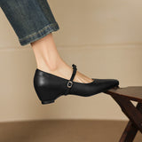 Rosalie Italian leather Bow-Tie Mary Jane Pump