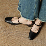 Comporta Italian leather Buckle Mule