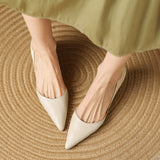 Cassis Italian Leather Kitten Heel