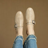 Liora Woven Buckle Mule