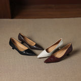 Sorrento Italian Leather Kitten Heel Pump