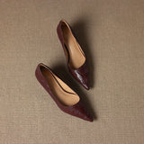 Sorrento Italian Leather Kitten Heel Pump