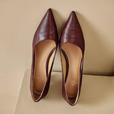 Sorrento Italian Leather Kitten Heel Pump