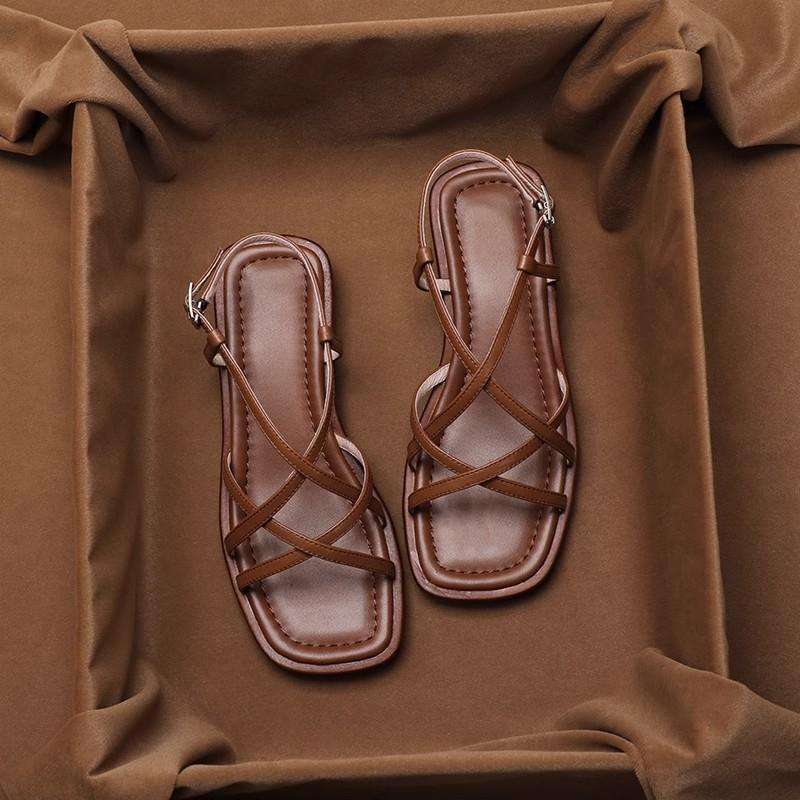 Vittoria Italian Leather Strap Sandals